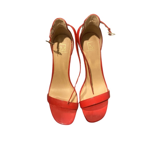 New Material Girl Blaire Slim Strap Evening Pumps High Heel RED  Size 9.5 M - Picture 8 of 9